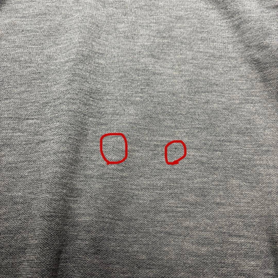 JOHN SMEDLEY イングランド製 グレー 前Vガゼットスウェットイギリス