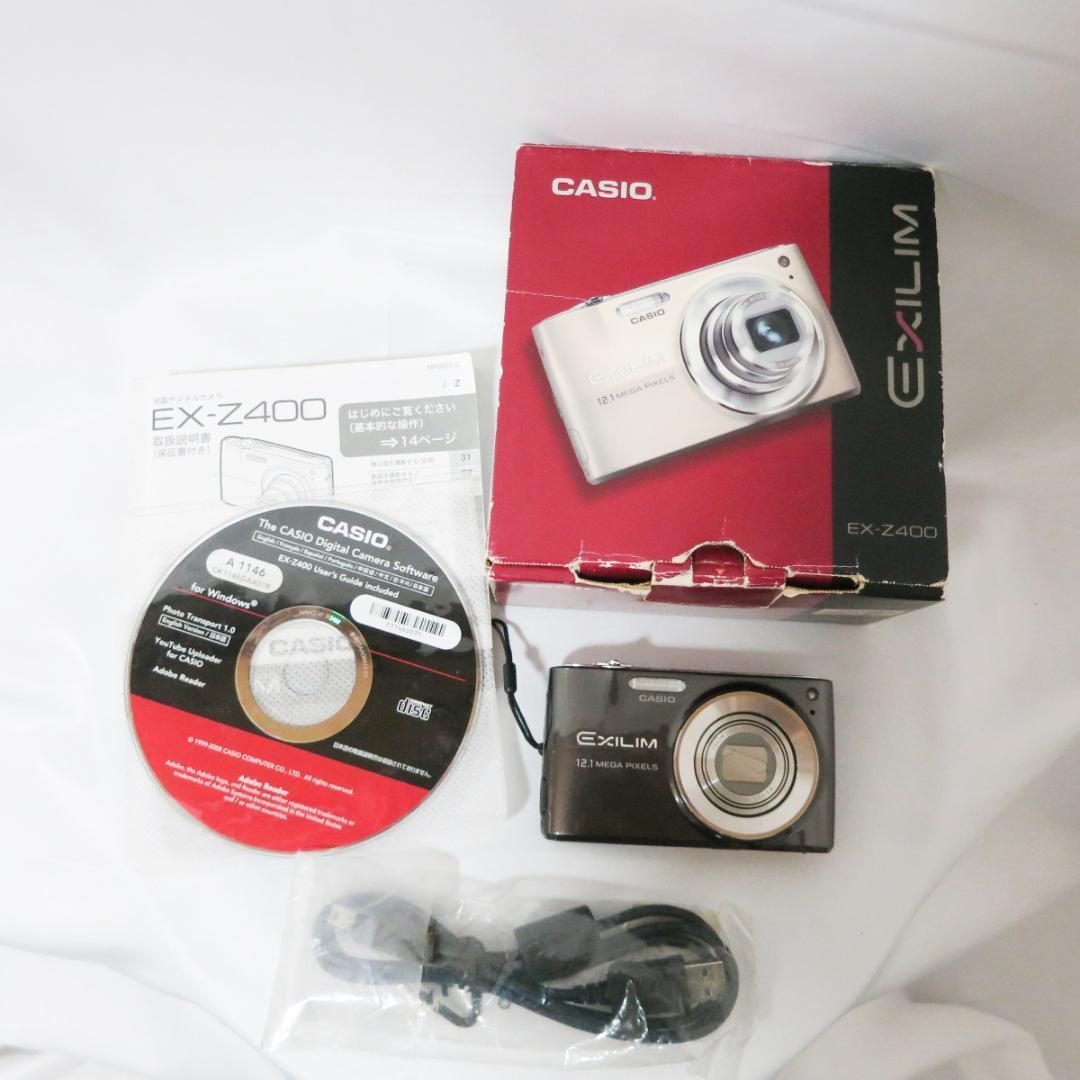 CASIO コンパクトデジタルカメラ　EXILIM EX-Z400 ブラウン