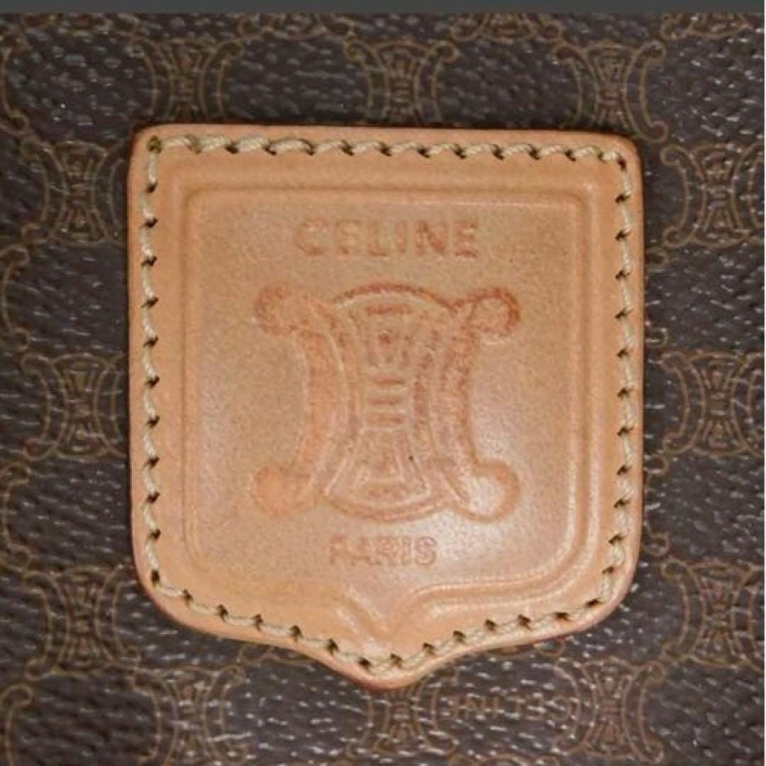 鑑定済み　⭐️美品⭐️　CELINE ブラウンレザーボストンバッグPVC