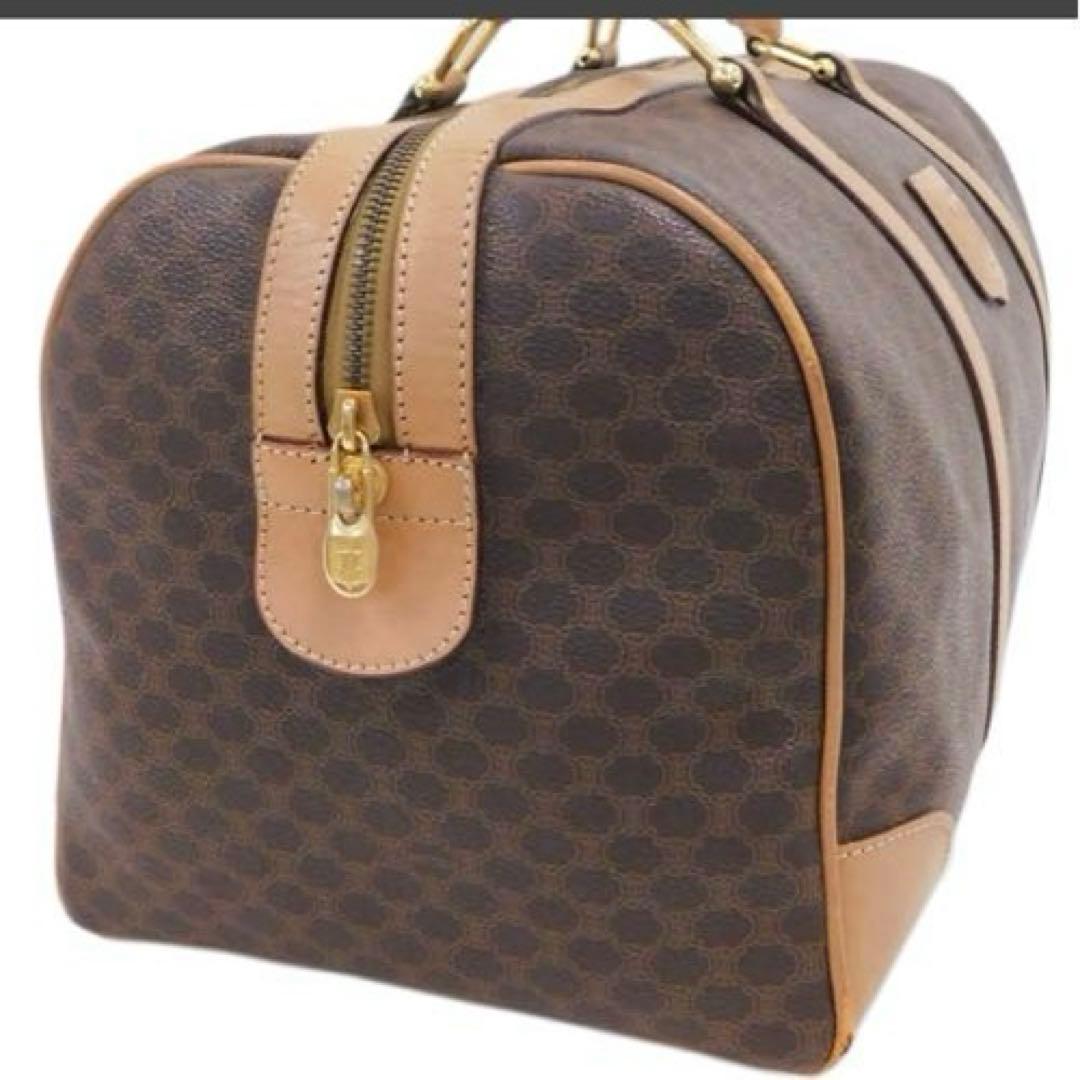 鑑定済み　⭐️美品⭐️　CELINE ブラウンレザーボストンバッグPVC