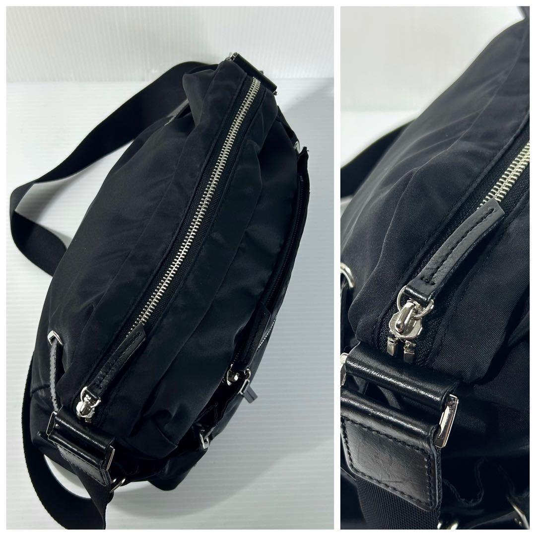 美品☆agnes.b VOYAGE ショルダーバッグ マザーズバッグ ブラック