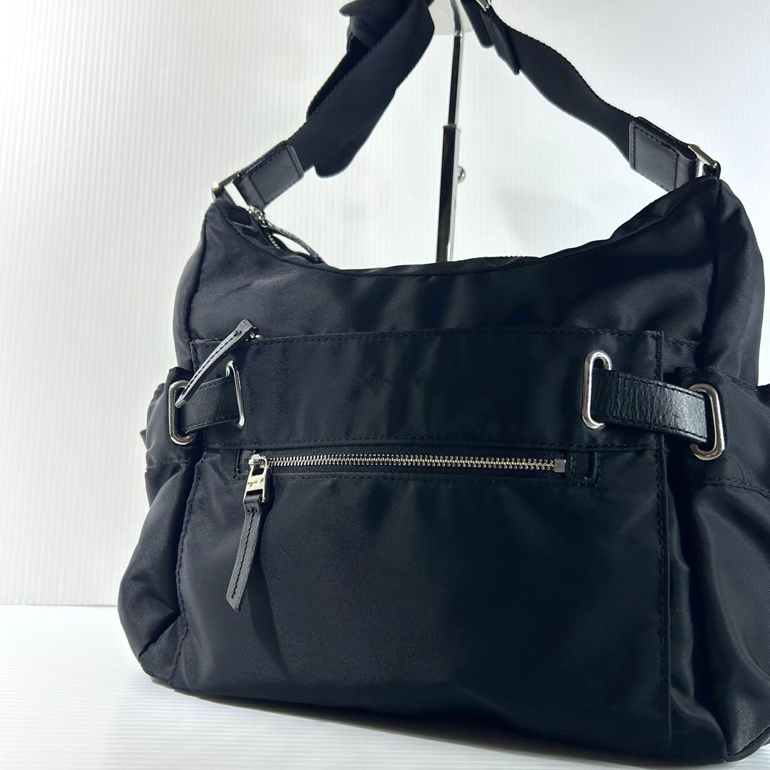 美品☆agnes.b VOYAGE ショルダーバッグ マザーズバッグ ブラック