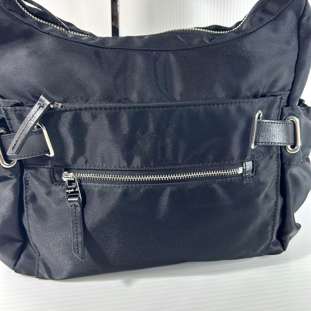 美品☆agnes.b VOYAGE ショルダーバッグ マザーズバッグ ブラック