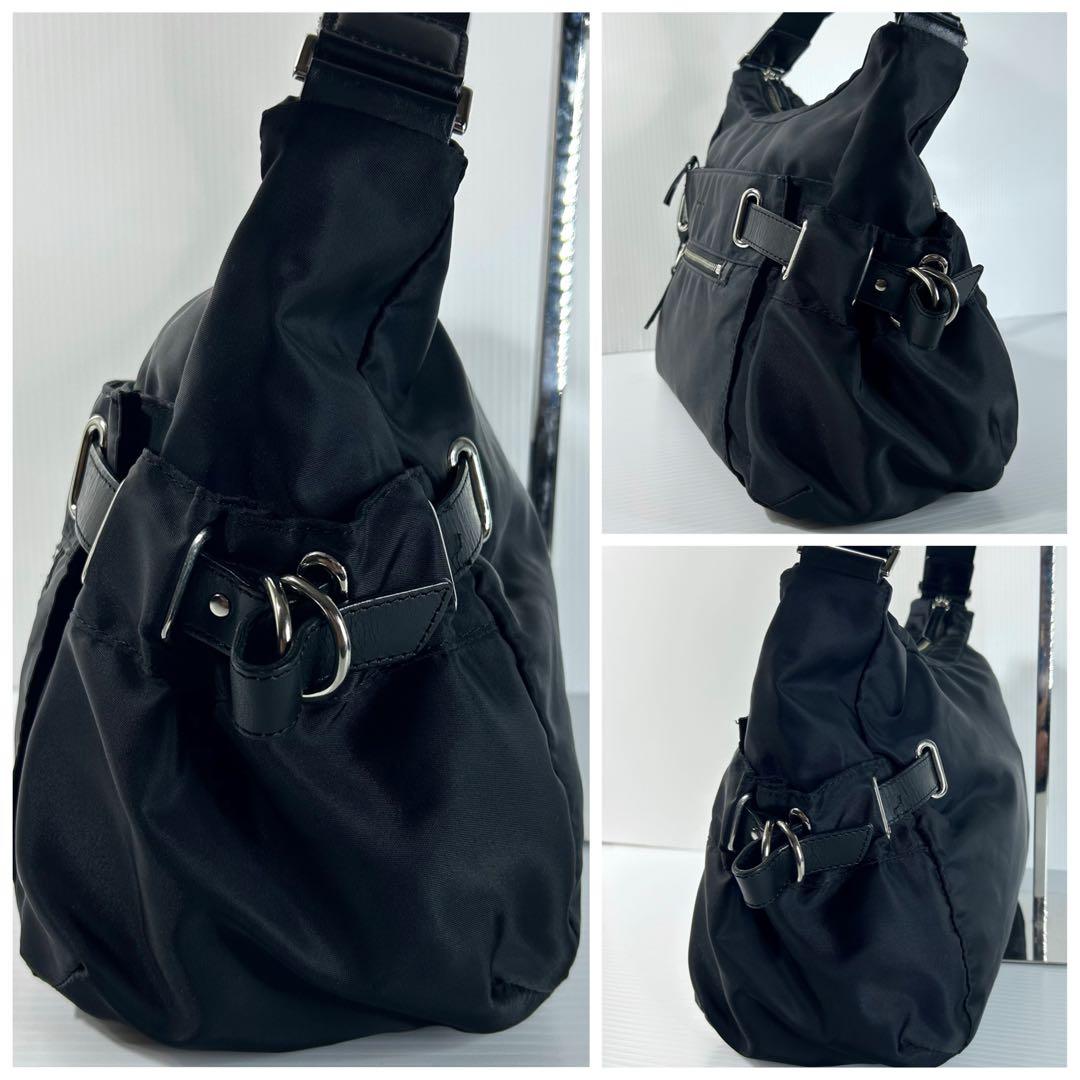 美品☆agnes.b VOYAGE ショルダーバッグ マザーズバッグ ブラック