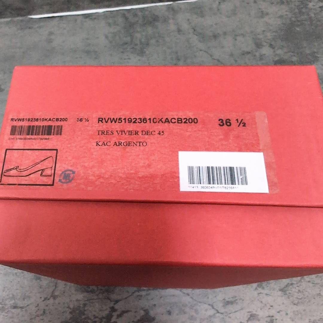 ロジェヴィヴィエ トレヴィヴィエ グリッター パンプス 36.5 シルバー 箱有