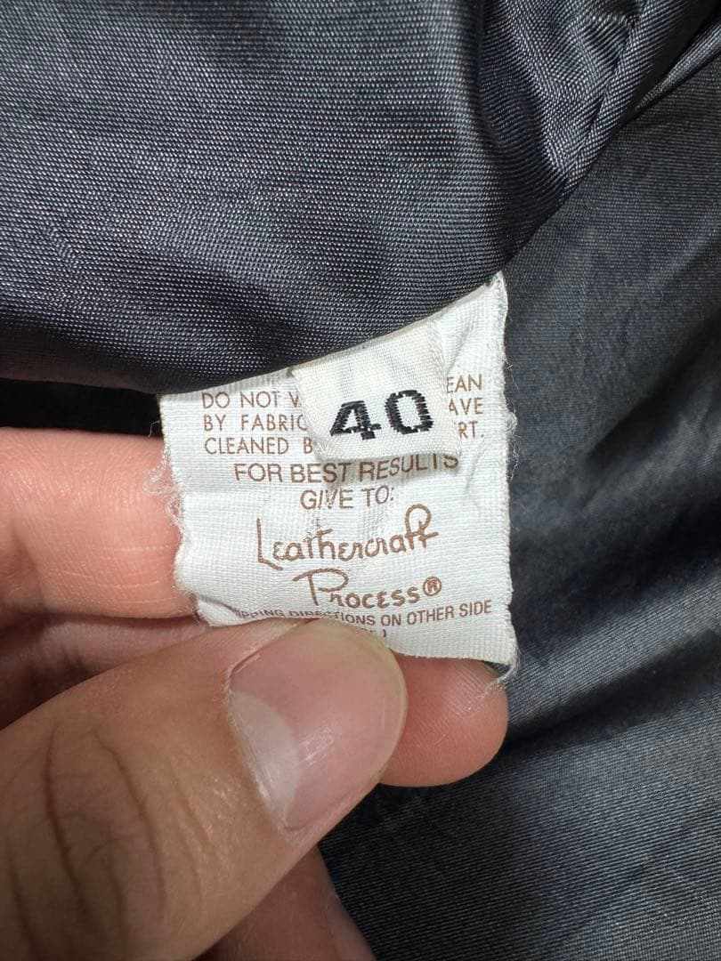 Schott シングルライダース ブラックレザージャケット 641 USA製