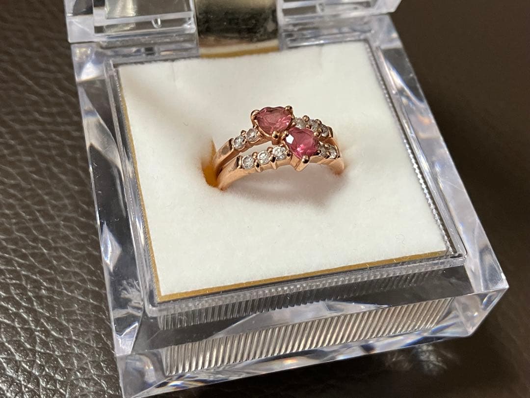 K10 ピンクトルマリン ピンキーリング 4号
