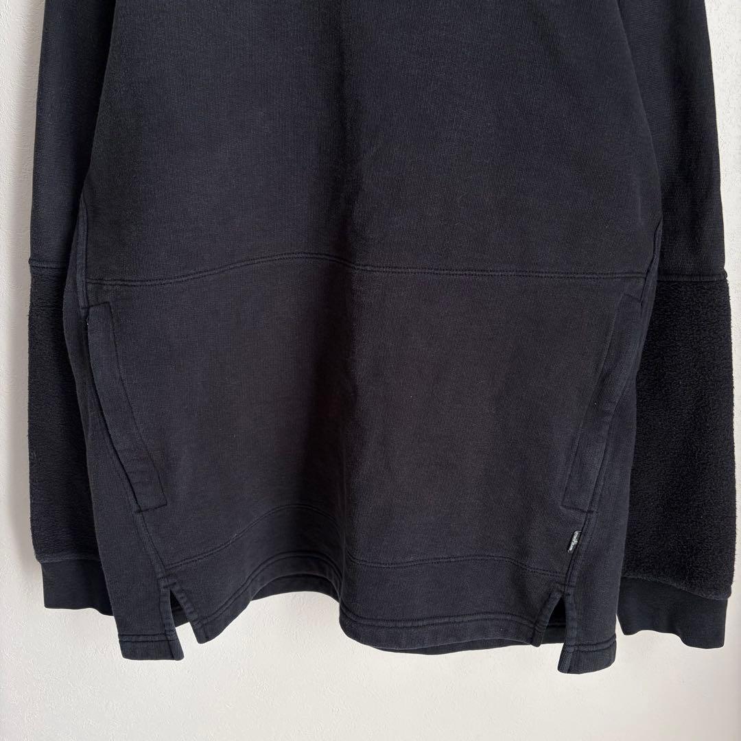 【美品✨Lサイズ】ストーンアイランド　トレーナー　ドッキング　黒　真贋済み