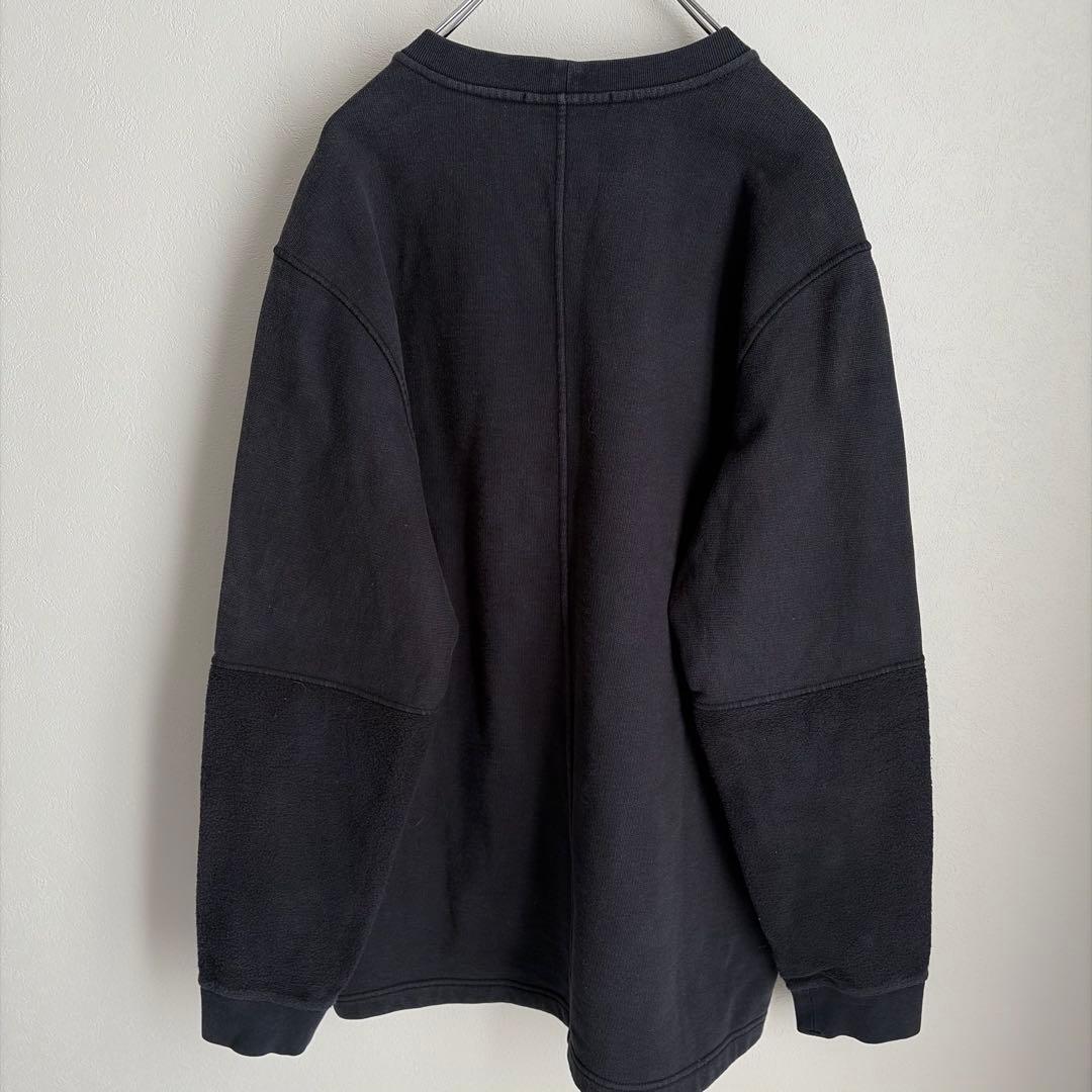 【美品✨Lサイズ】ストーンアイランド　トレーナー　ドッキング　黒　真贋済み