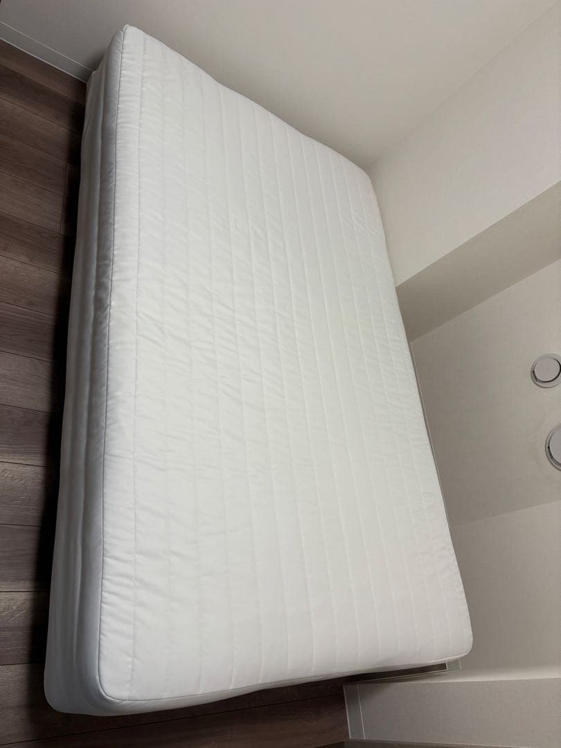 無印 脚付きマットレス セミダブル ベッド