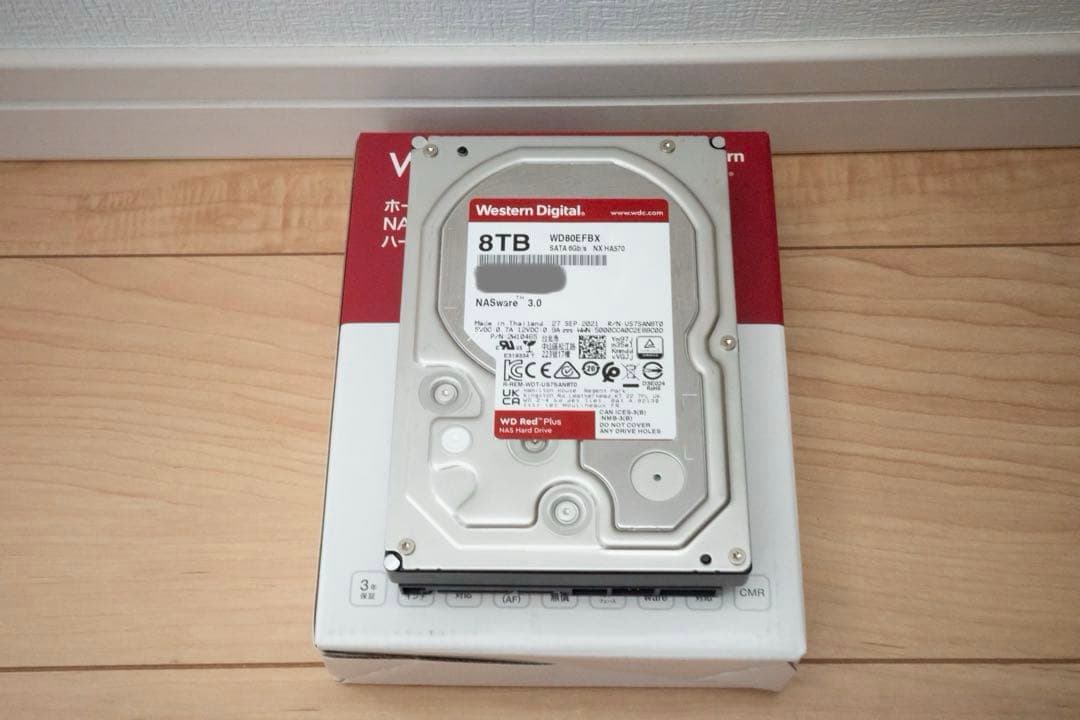 内蔵型ハードディスクドライブ WesternDigital 8TB HDD WD80EFBX