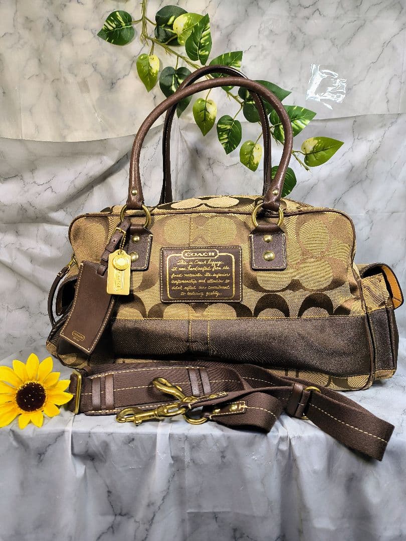 ✨COACH✨ボストンバッグ✨大容量✨ F77179✨可愛い✨金金具