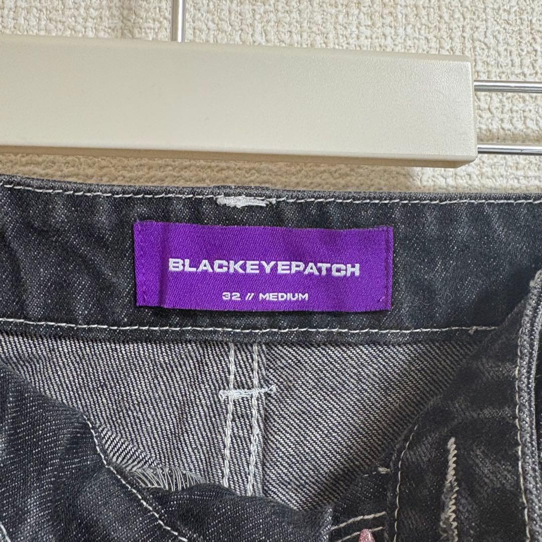 パンツ blackeyepach LLOGO EXTRA BAGGY JEANS