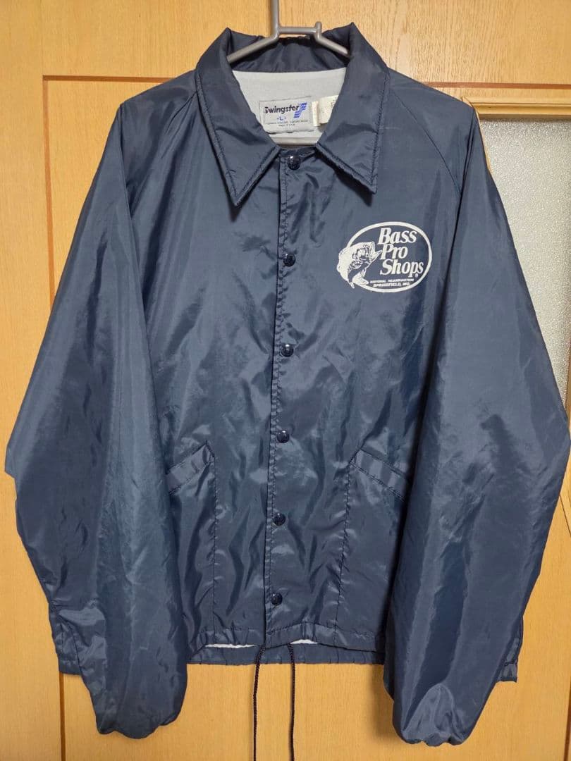 Bass Pro Shops ナイロンコーチジャケット ネイビー Lサイズ
