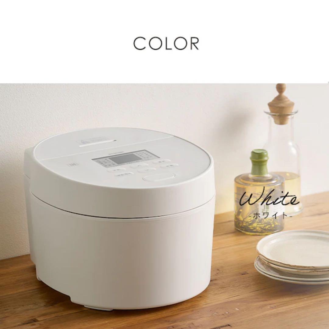 アイリスオーヤマ IHジャー炊飯器 RC-ISA30-W 3合炊飯器 ホワイト