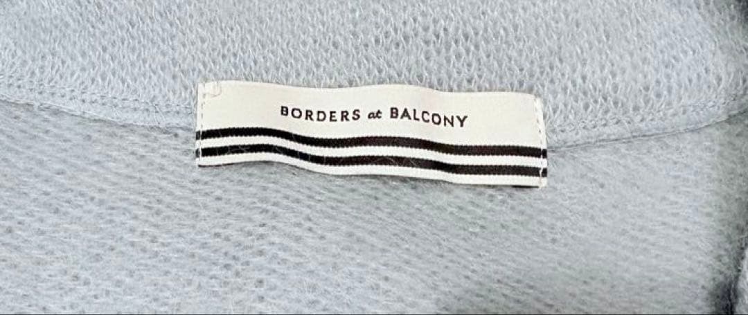 ボーダーズアットバルコニー　カーディガン￼ 水色 36