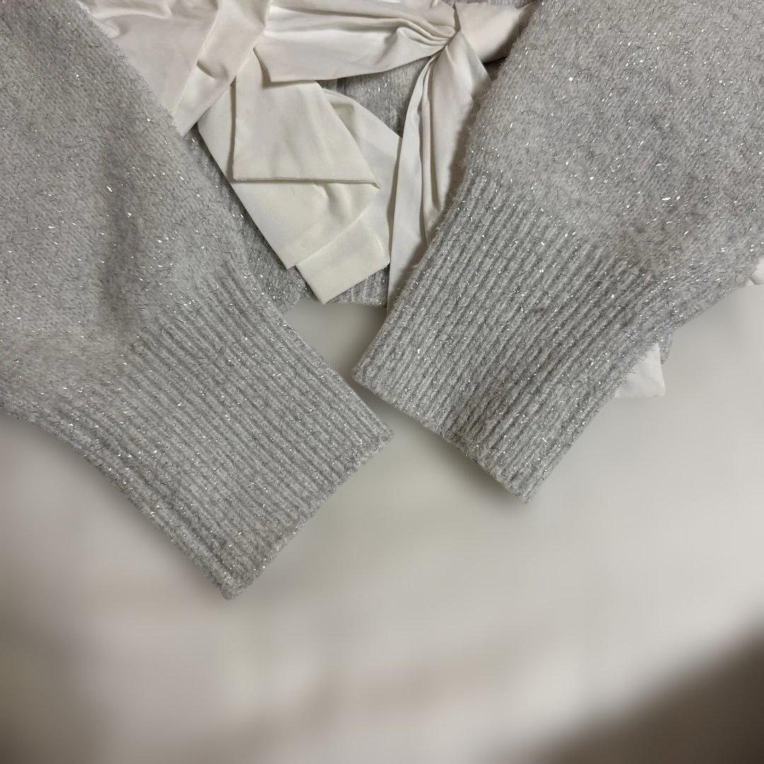 snidel リボンモチーフカーディガン