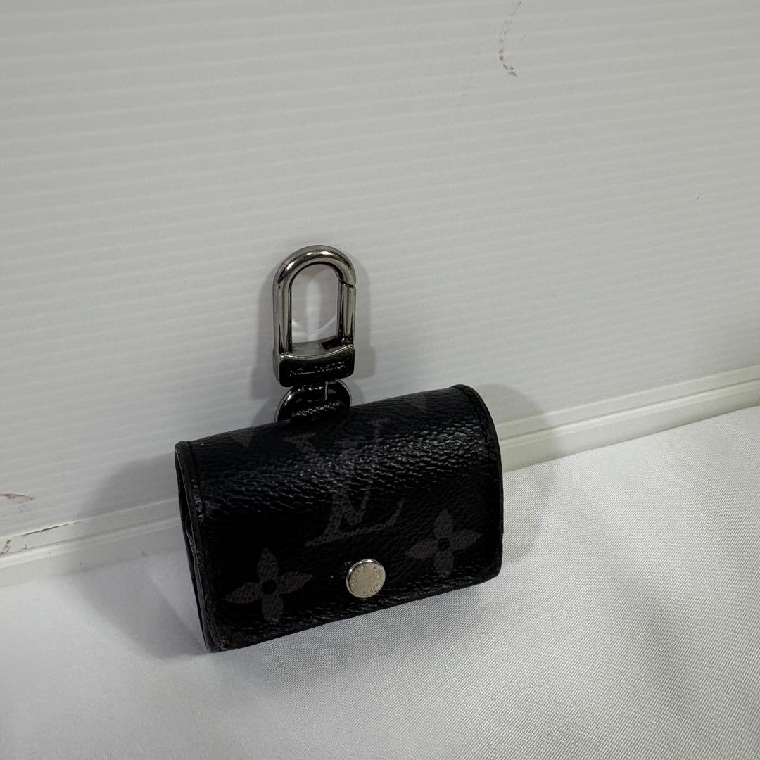 ルイヴィトン　AirPods Proケース　モノグラム エクリプス　レザー　黒