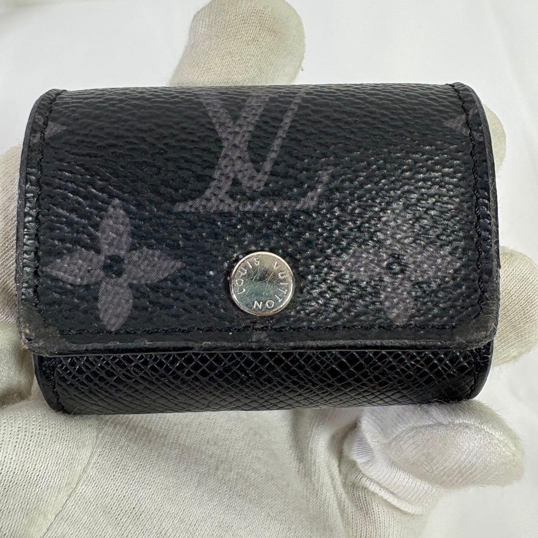 ルイヴィトン　AirPods Proケース　モノグラム エクリプス　レザー　黒