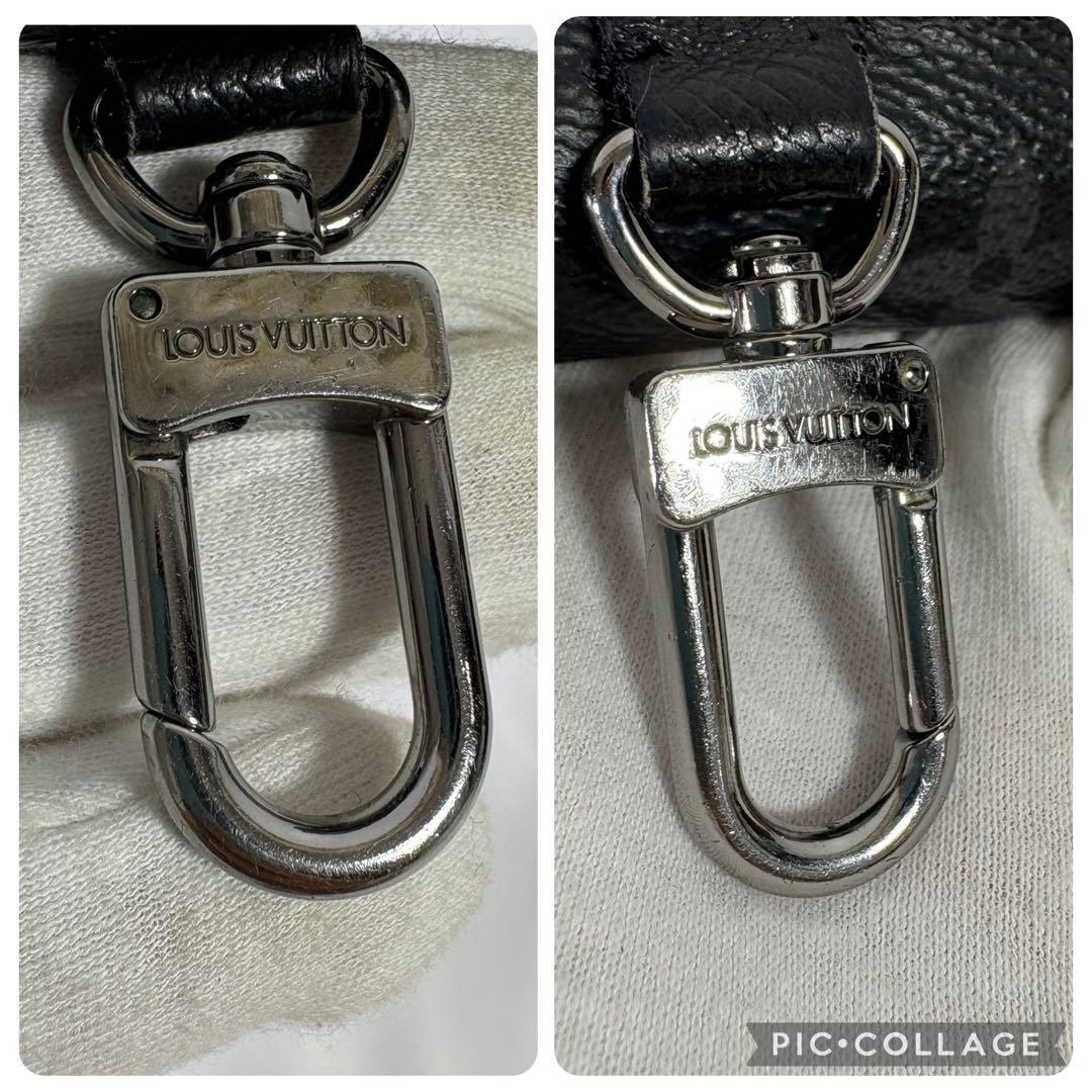 ルイヴィトン　AirPods Proケース　モノグラム エクリプス　レザー　黒