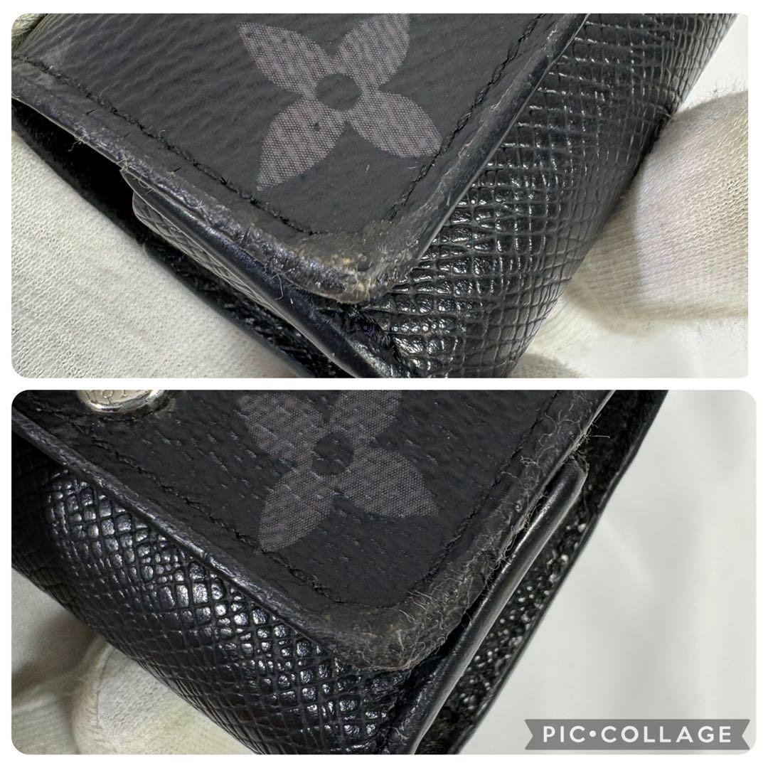 ルイヴィトン　AirPods Proケース　モノグラム エクリプス　レザー　黒