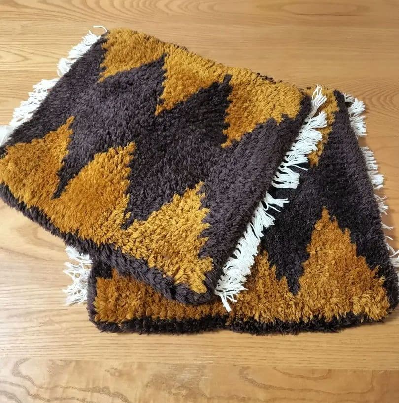 ノッティング織 椅子敷 マルチマット 2枚セット