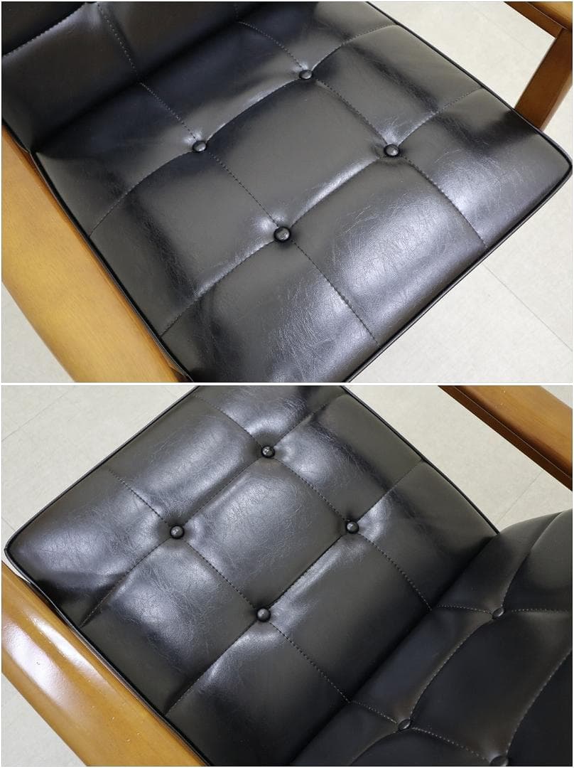 カリモク60 ロクマル Kチェア 1シーター スタンダード ブラック ソファ