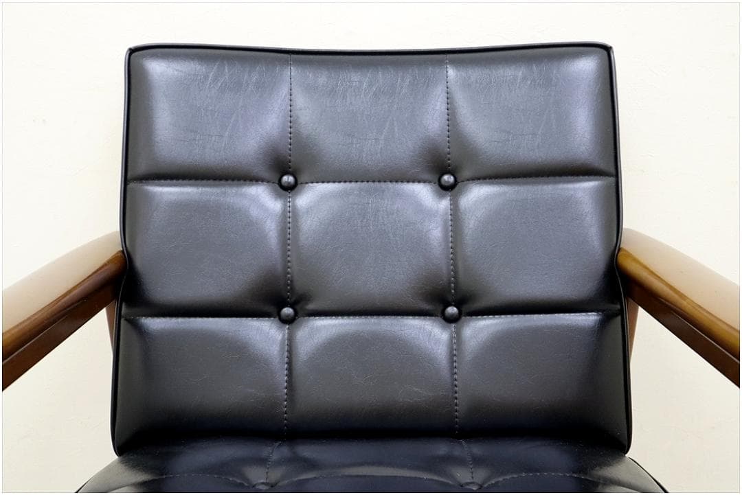 カリモク60 ロクマル Kチェア 1シーター スタンダード ブラック ソファ