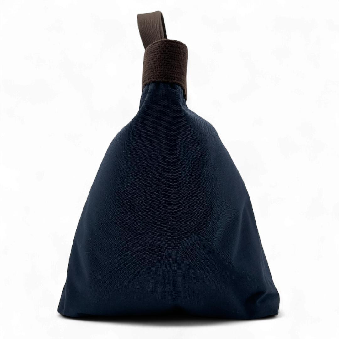 美品 Herve Chapelier ハンドバッグ ナイロン ブルー 725C