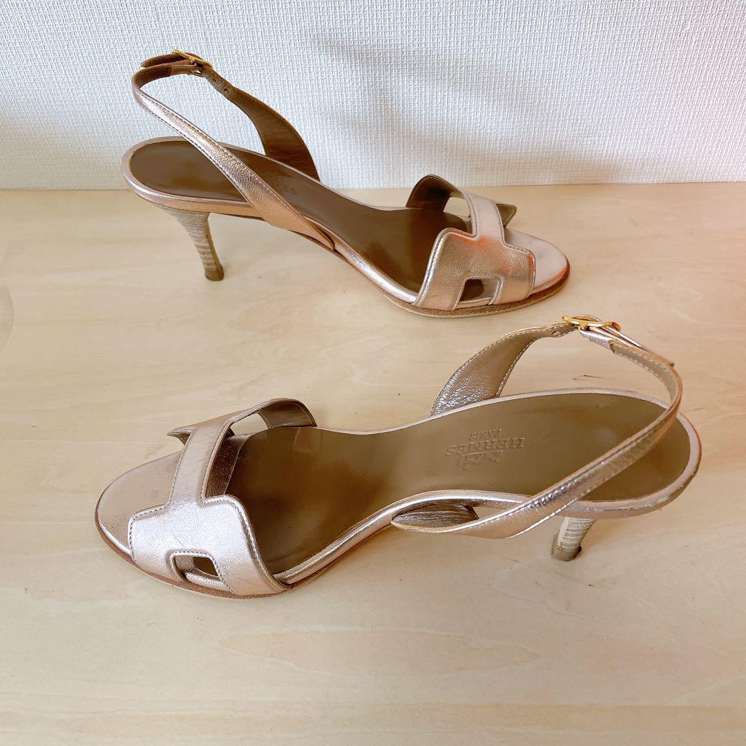 HERMES エルメス サンダル ミュール ストラップ 箱あり　サイズ35