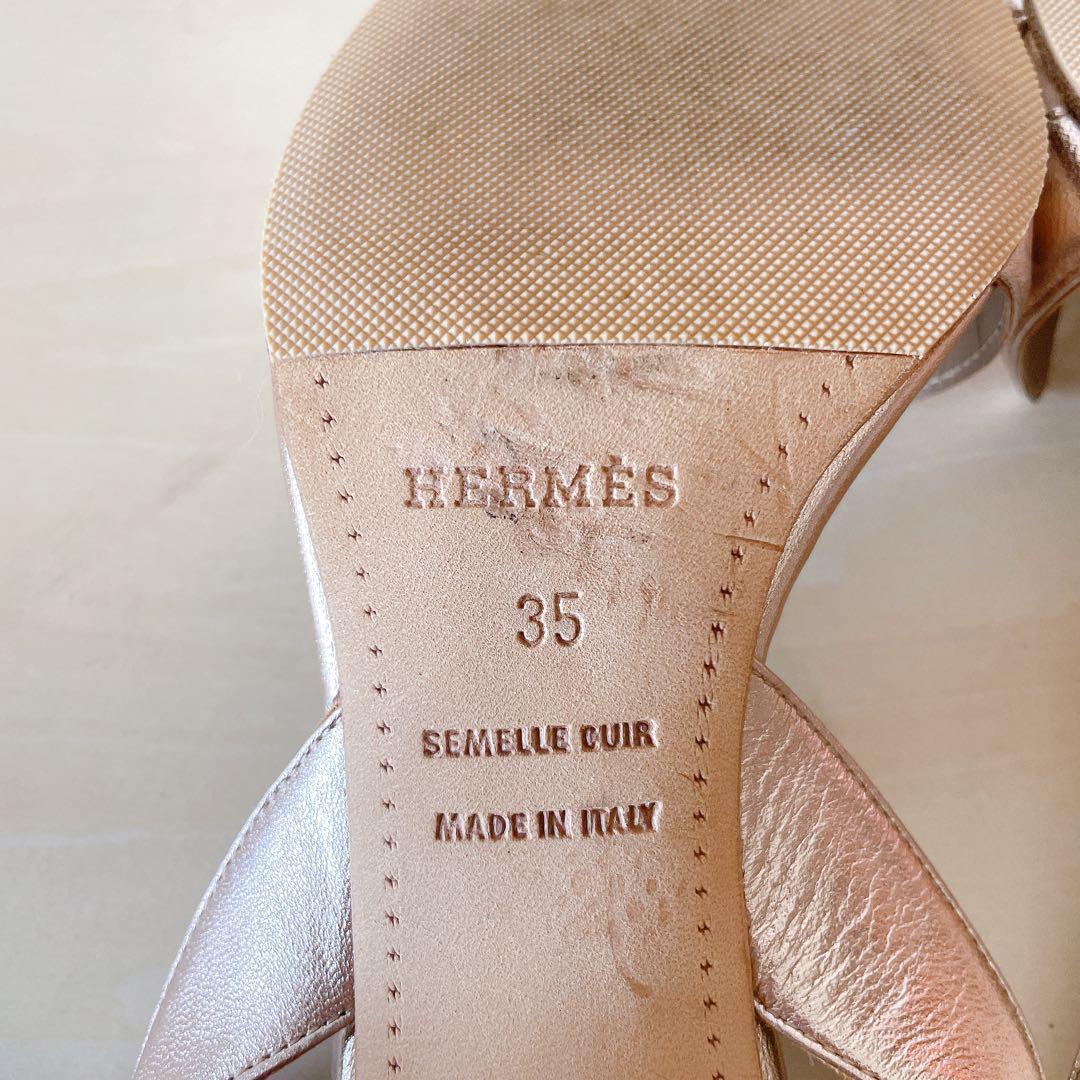 HERMES エルメス サンダル ミュール ストラップ 箱あり　サイズ35