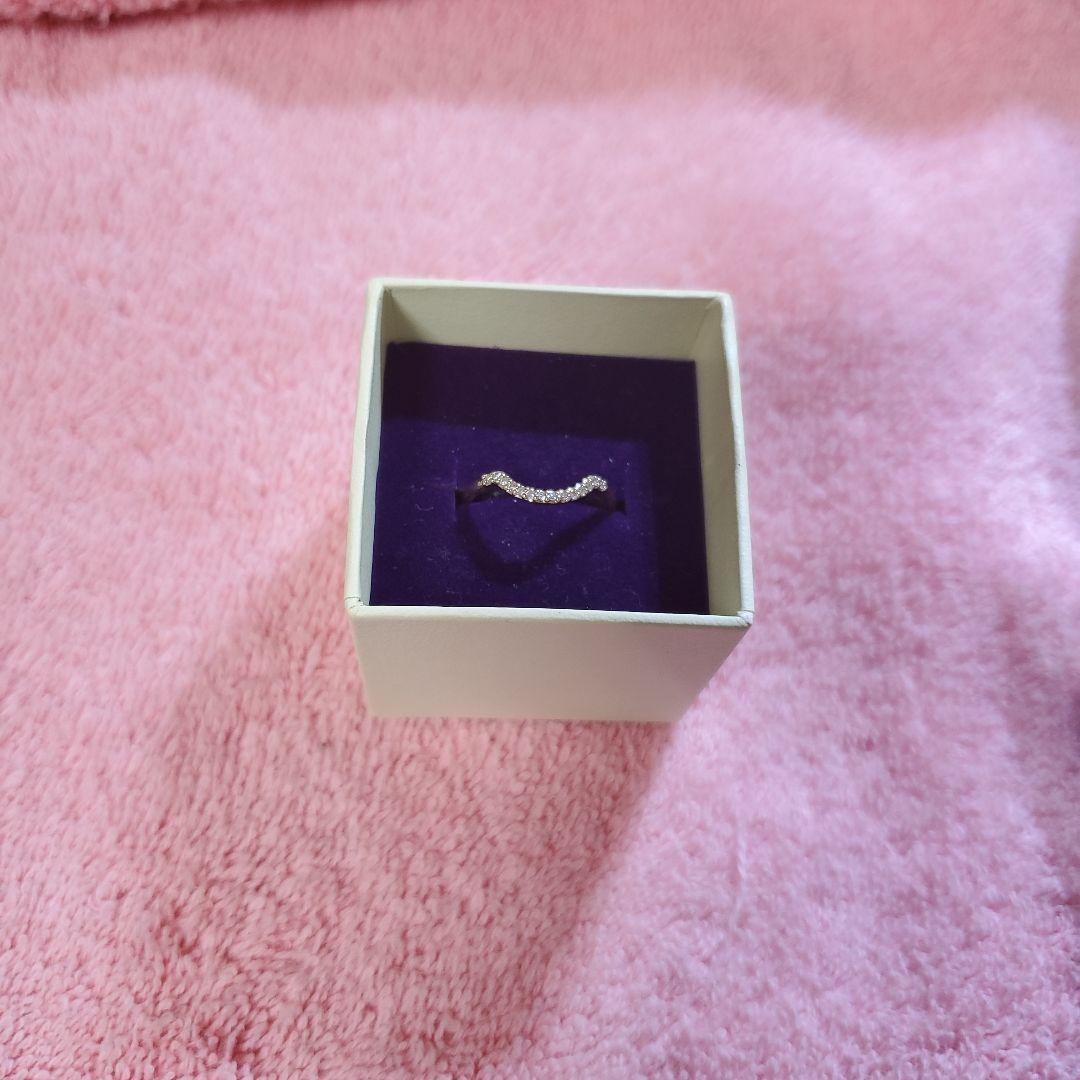 BIZOUX ビズー重ねづけリングK18 ダイヤモンド0.07ctピンクゴールド