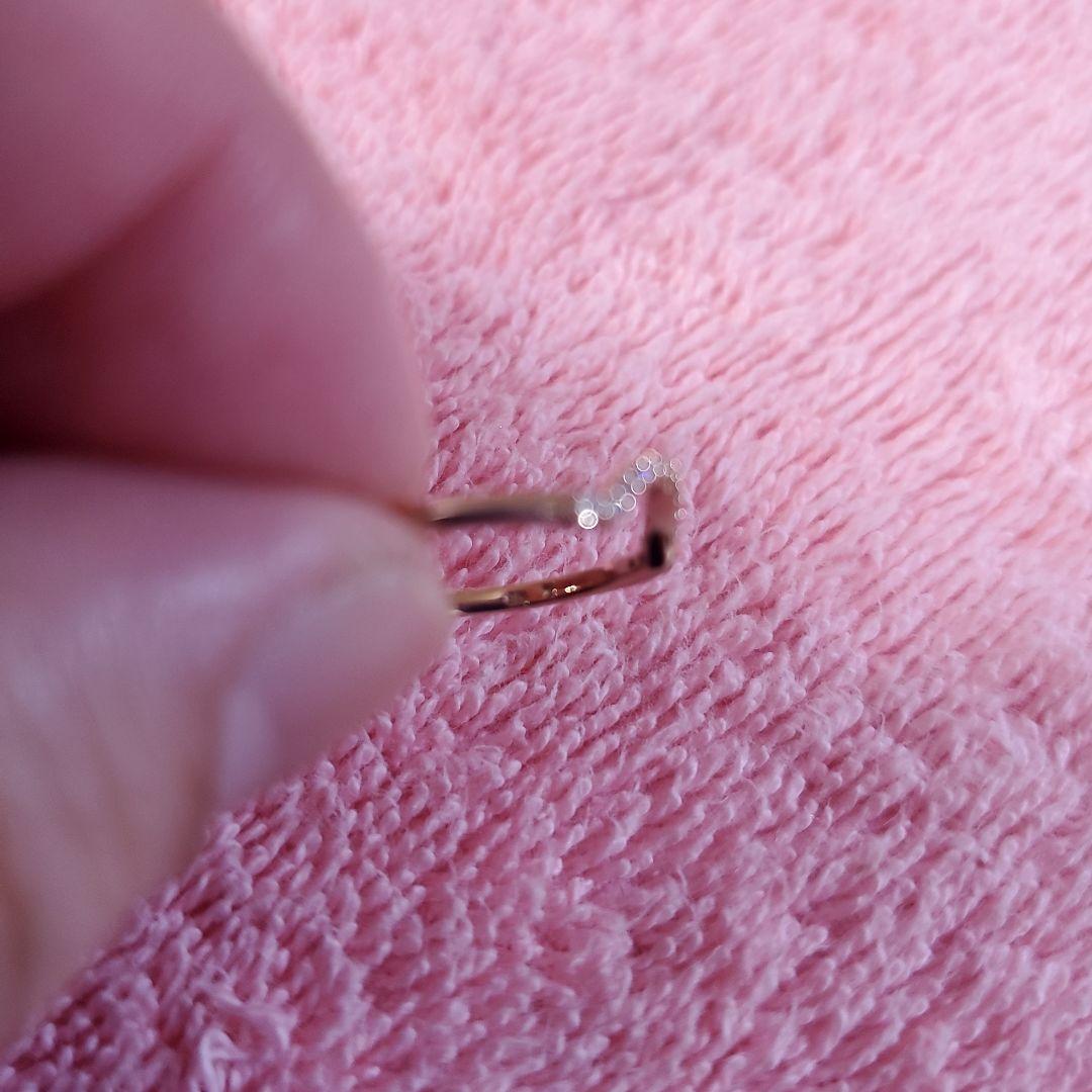 BIZOUX ビズー重ねづけリングK18 ダイヤモンド0.07ctピンクゴールド