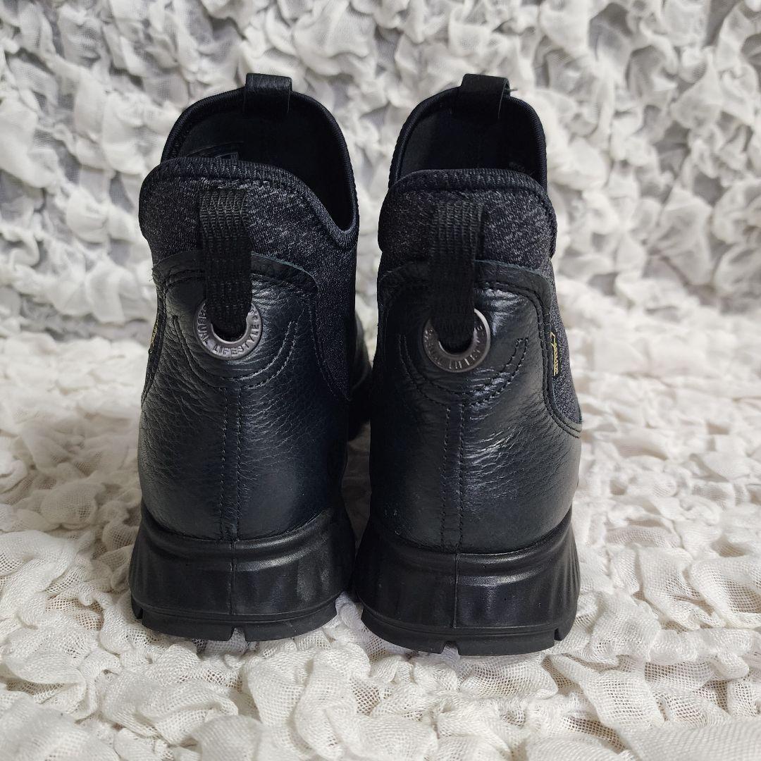 ほととぎす美品 エコー ゴアテックス サイドゴア チェルシー ブーツ