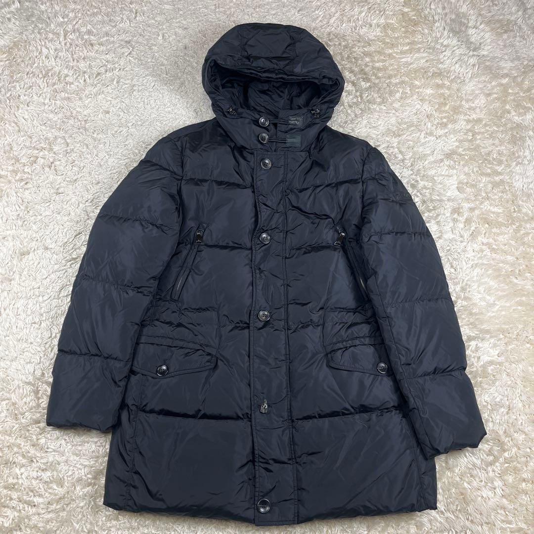 PEUTEREY ピューテリー フード付き ダウンジャケット Lサイズ ブラック