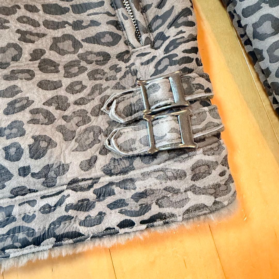 UNDERCOVER レオパード ムートン ライダース ジャケット サイズ3