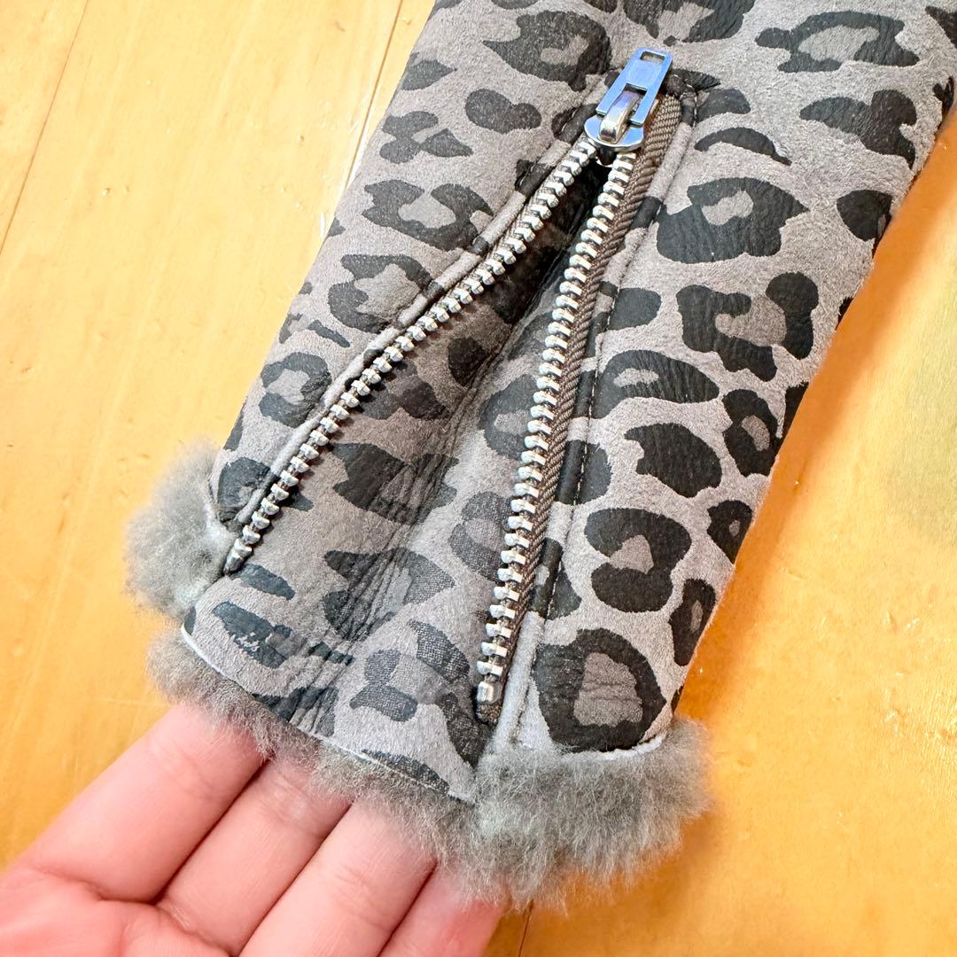 UNDERCOVER レオパード ムートン ライダース ジャケット サイズ3