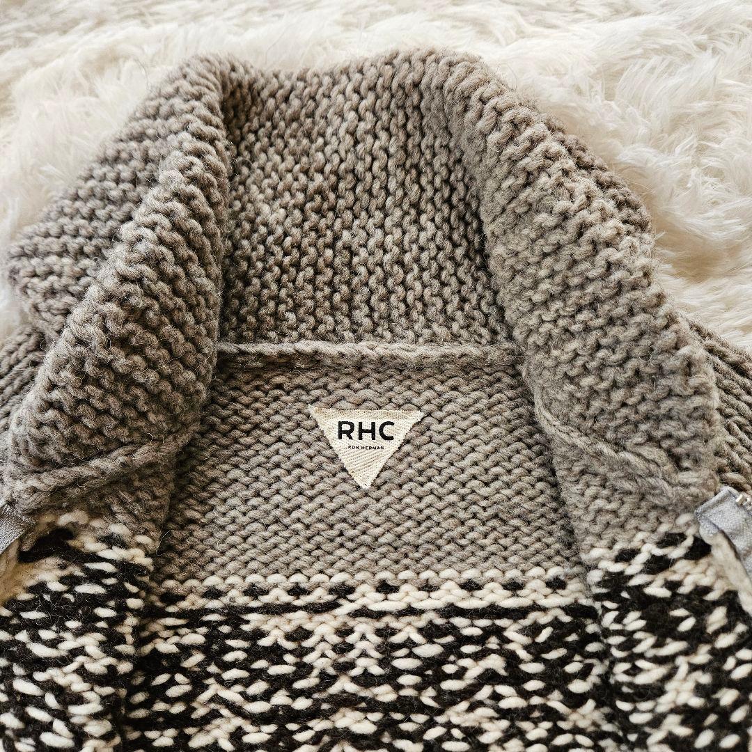 【RHC】美品 ロンハーマン カウチンニット 100%ウール イーグル Mサイズ