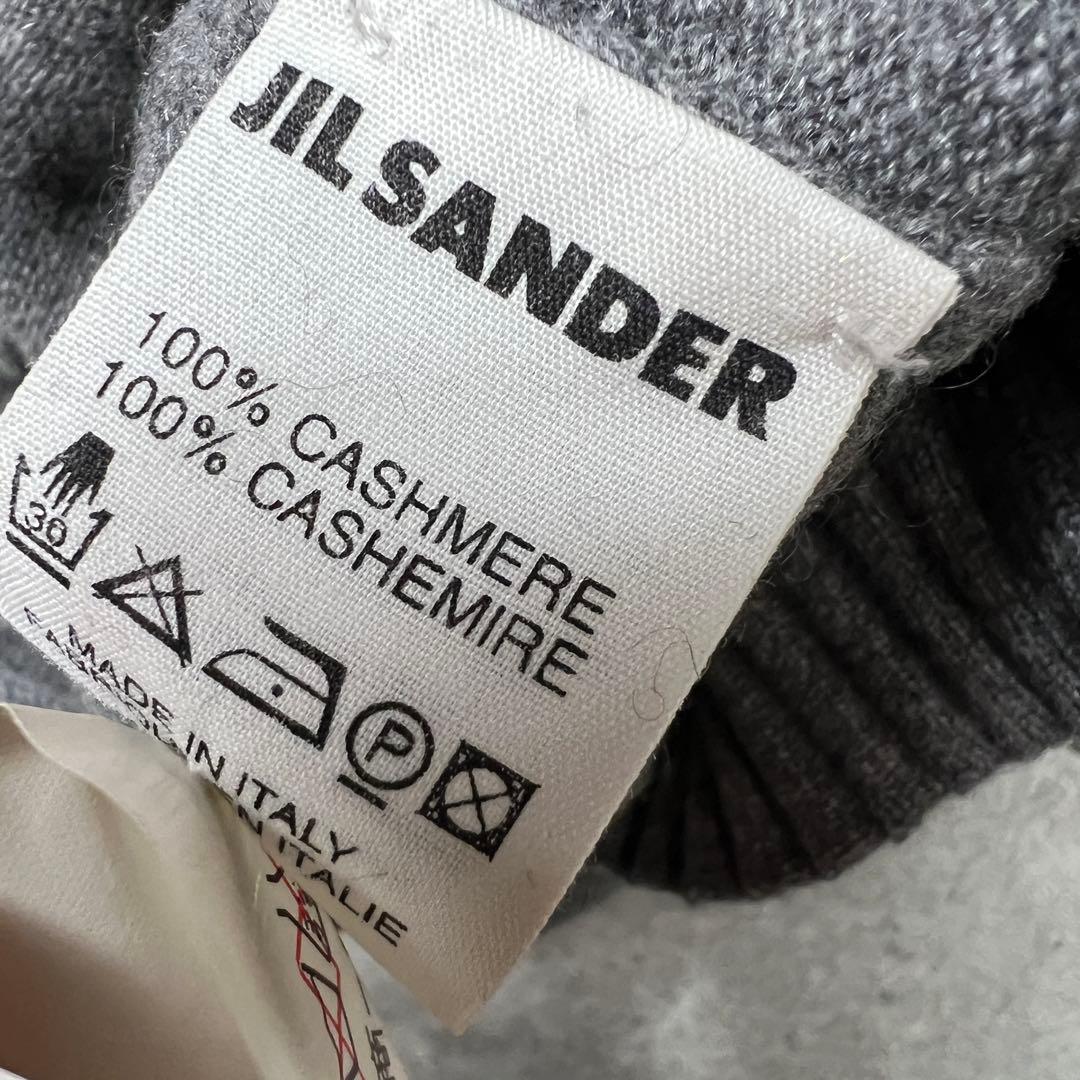 JIL SANDER ジルサンダー カシミヤ ニット タートルネック グレー