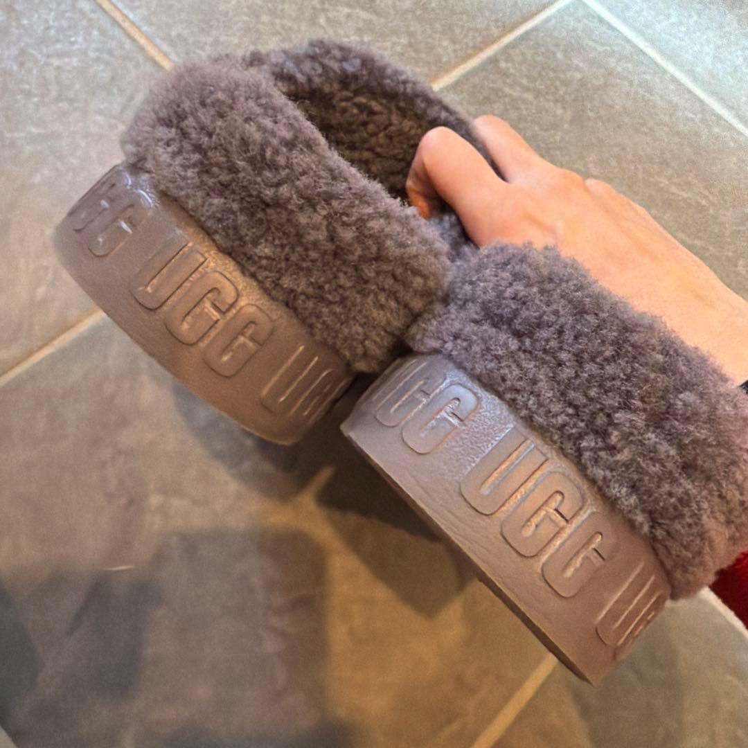 アグ 厚底サンダル レディース ムートンボア ugg FLUFFITA シェード