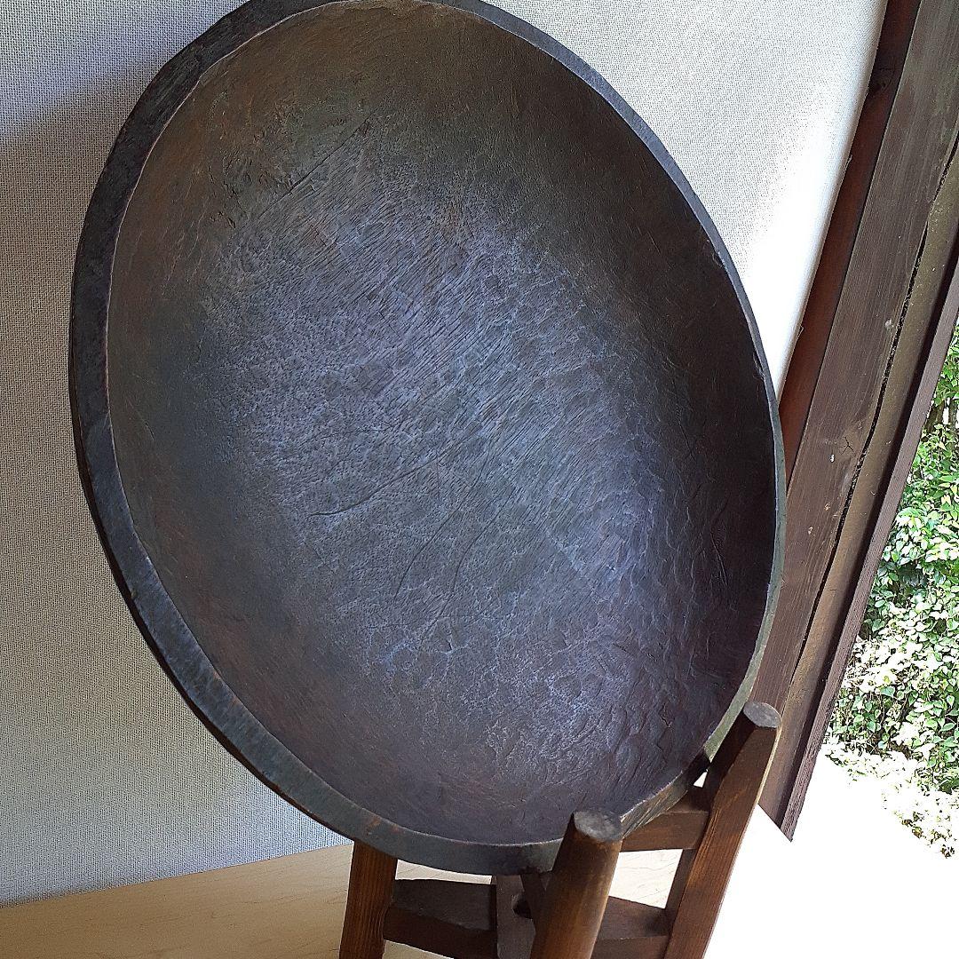 こね鉢　木彫り　くりぬき　　 木製器　古道具　アンティーク