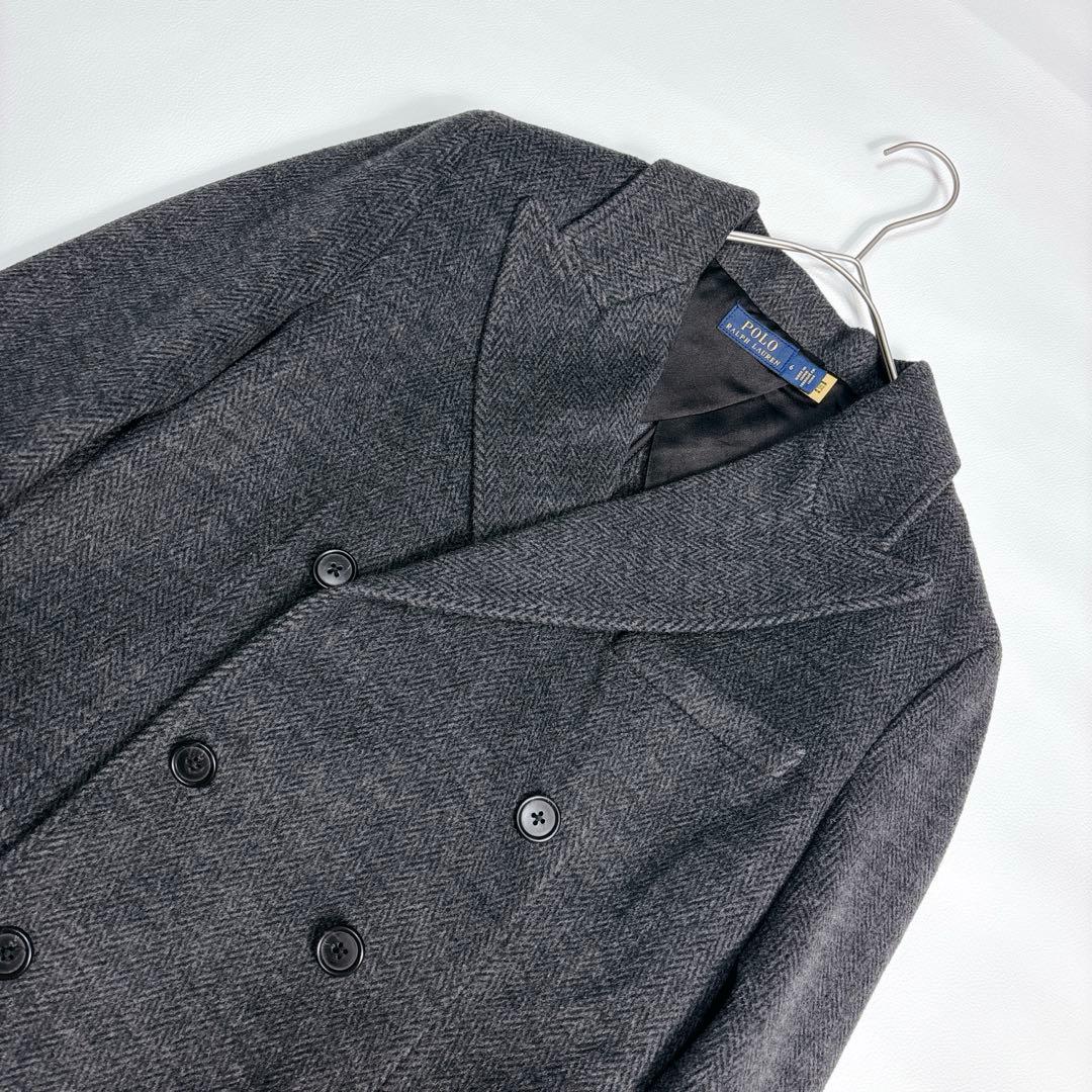 【2022年】未使用級✨ポロラルフローレン ヘリンボーン ダブルチェスターコート