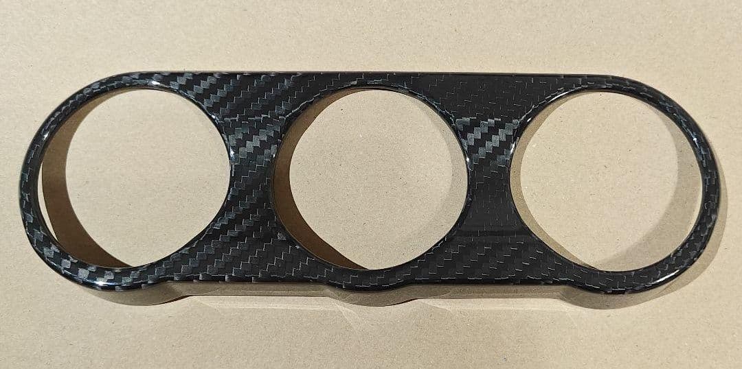 【AXIS-PARTS】　ドライカーボン製 エアコンスイッチパネルカバー