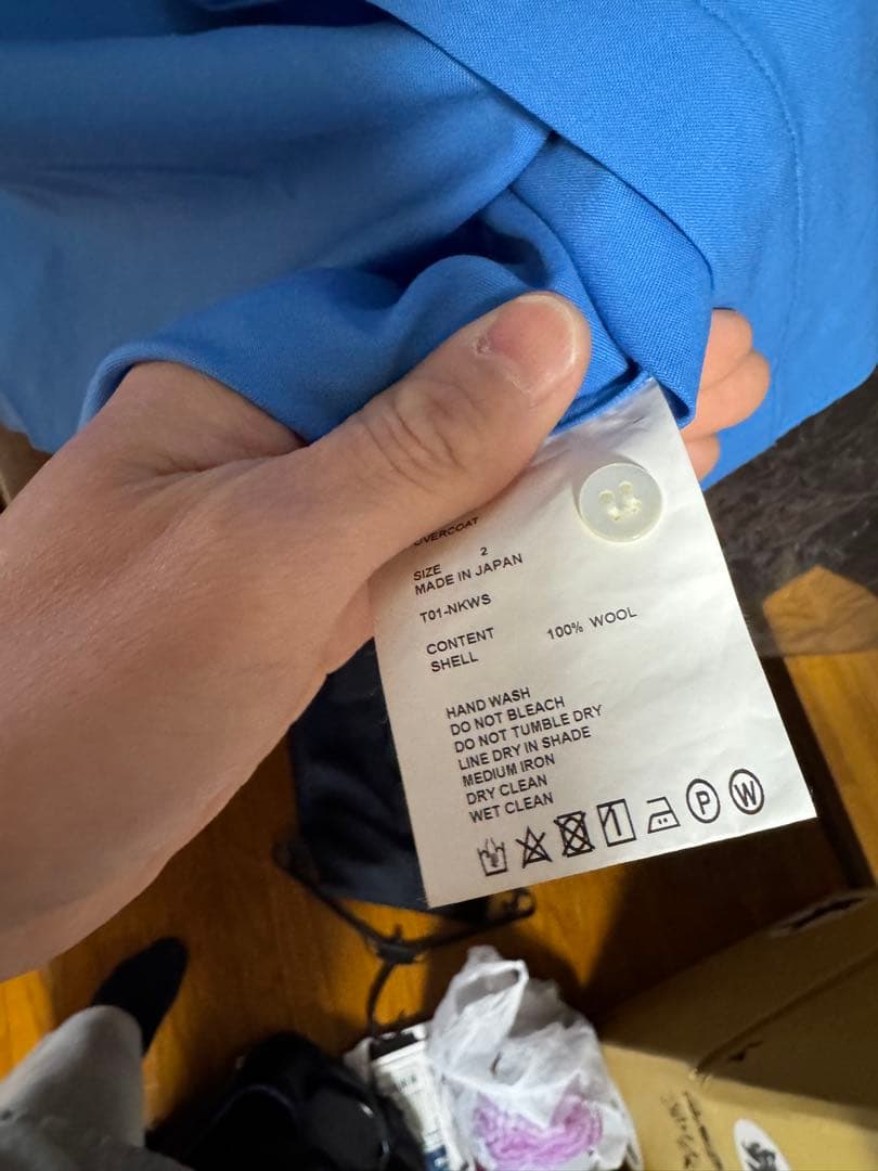 overcoat シャツ　サイズ2 ブルー