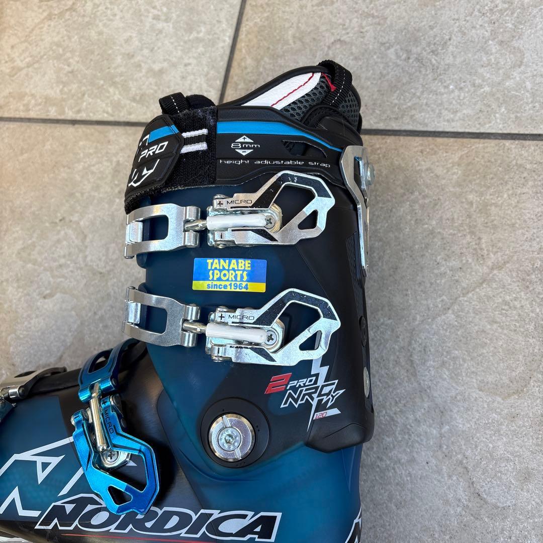 Nordica スキー板、ブーツ、Swixストック付き