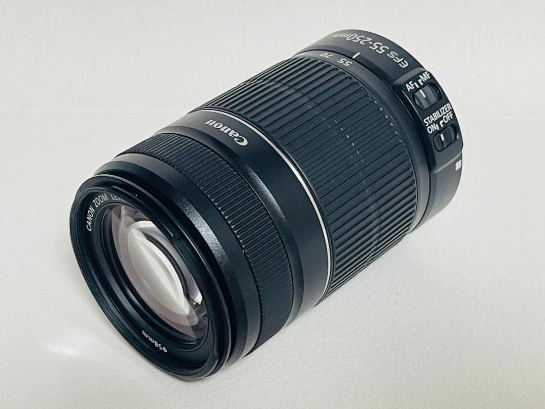 美品☘️キャノン EF-S 55-250mm 4-5.6 IS II 望遠レンズ