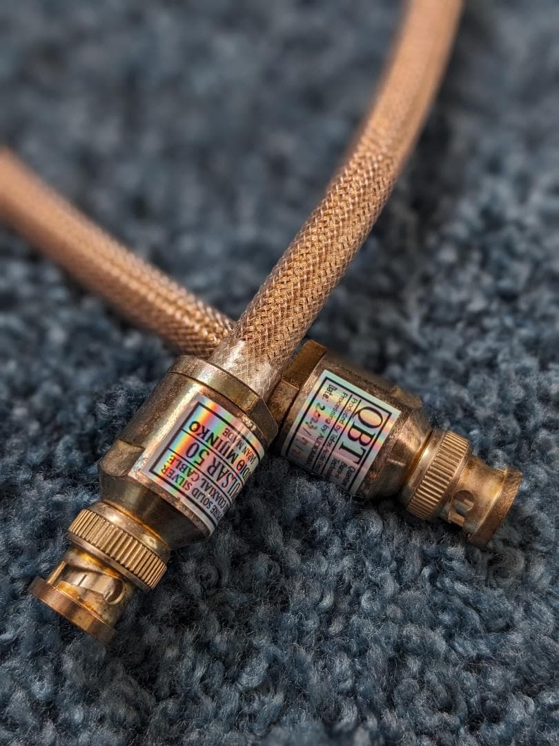 美品 オーディオみじんこ PULSAR50 50Ω同軸デジタルケーブル 60cm