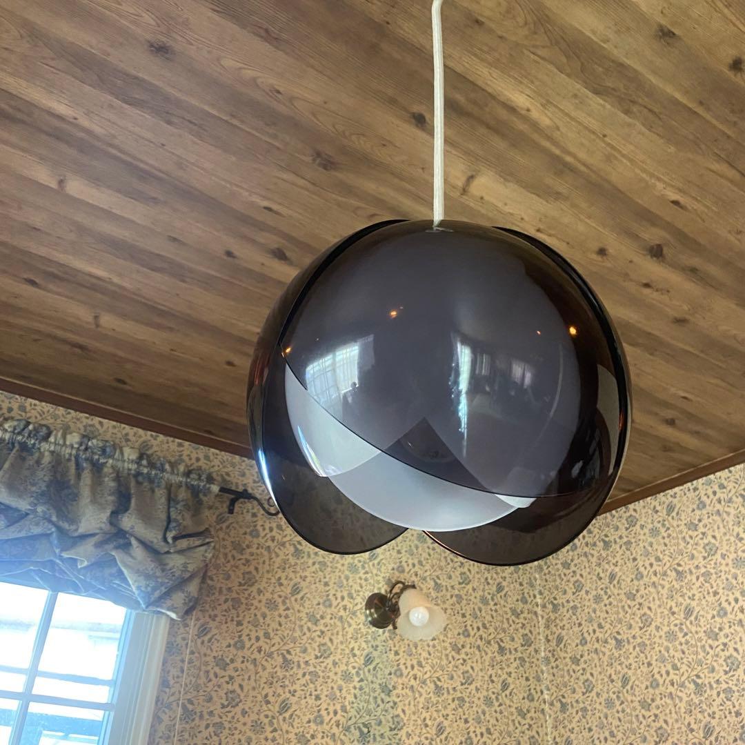 昭和レトロ　チューリップライト　希少カラー　ペンダントライト　スペースエイジ