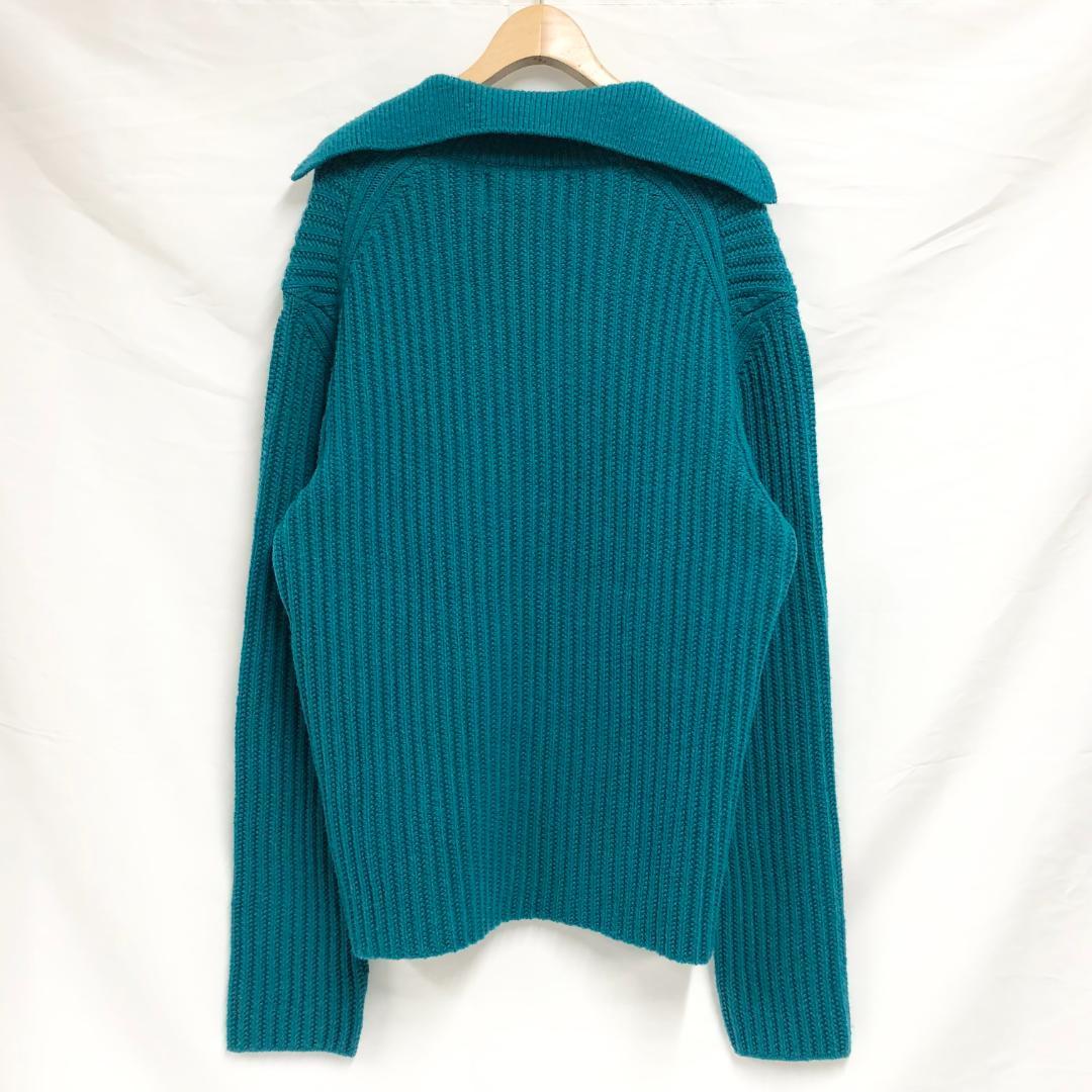 ○★新品未使用　NVRFRGT　Vネックセーター　1(S相当)　ターコイズ