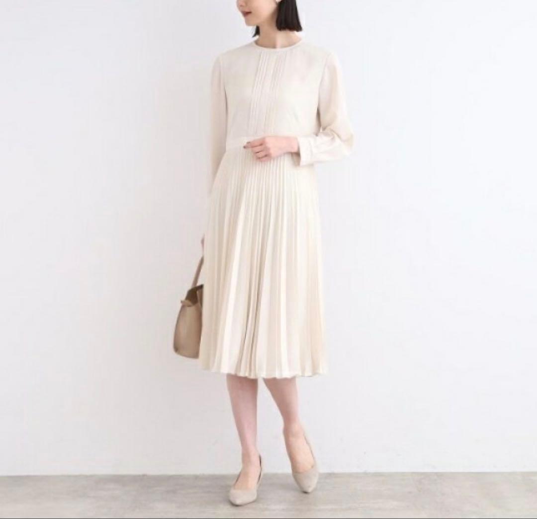 美品♡インディヴィ＊アコーディオンプリーツワンピース セレモニー　洗える　05